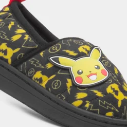 Buzz Kids Black Full Slipper*Pokémon Clearance