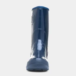Rainstorm Womens Navy Patent Warm Lined Welly*shoezone Fashion