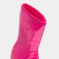 Rainstorm Womens Patent Warm Lined Welly*shoezone Clearance