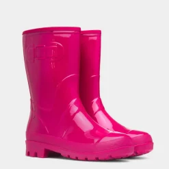 Rainstorm Womens Patent Warm Lined Welly*shoezone Clearance