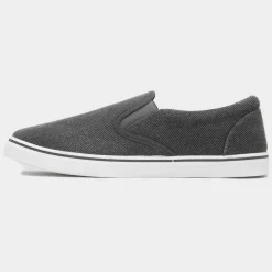 Bryce Mens Dark Slip On Canvas*Red Fish Hot