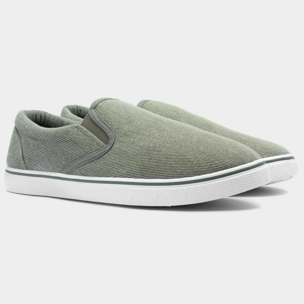 Bryce Mens Khaki Slip On Canvas*Red Fish Clearance