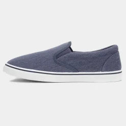 Bryce Mens Stonewash Slip On Canvas*Red Fish Fashion