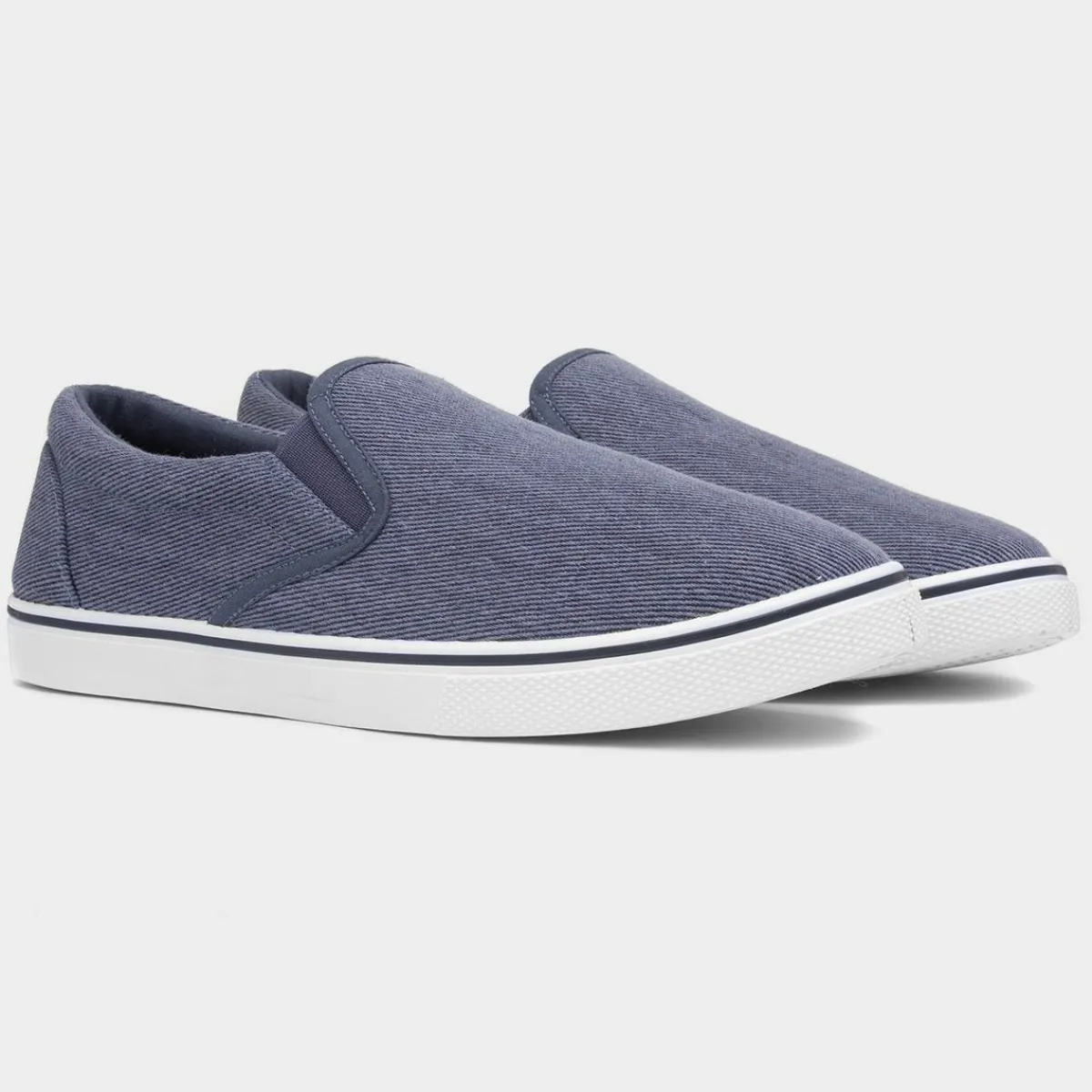 Bryce Mens Stonewash Slip On Canvas*Red Fish Fashion