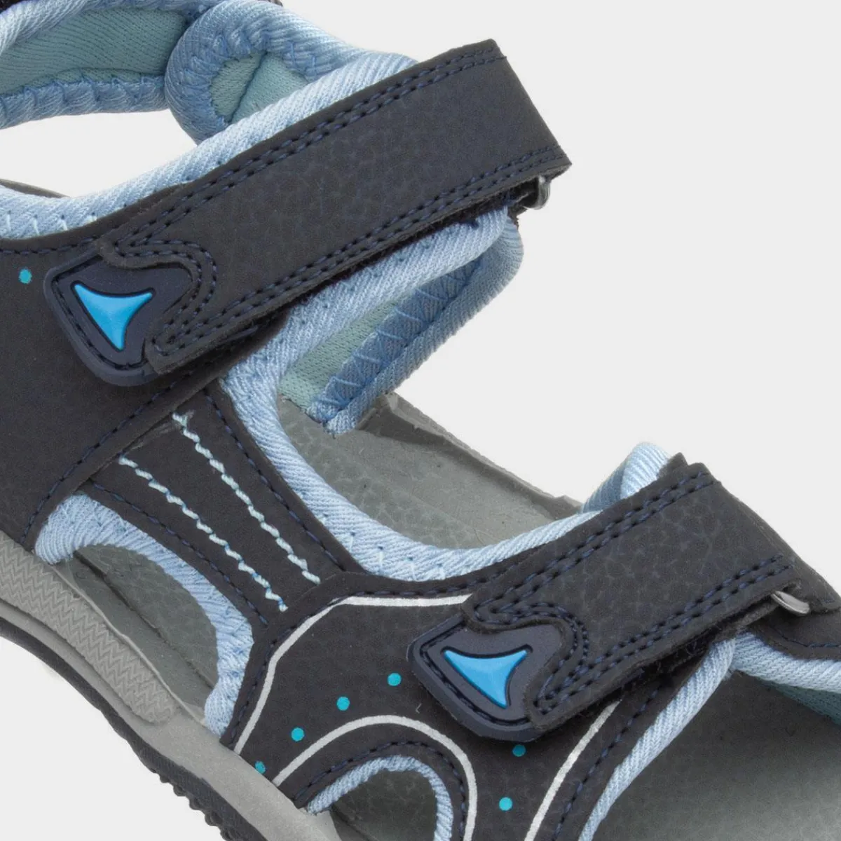Cain Boys Blue Sports Sandal*Red Fish Discount
