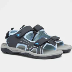 Cain Boys Blue Sports Sandal*Red Fish Discount
