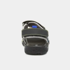Carl Boys Black Easy Fasten Sandal*Red Fish Fashion