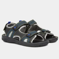 Carl Boys Black Easy Fasten Sandal*Red Fish Fashion
