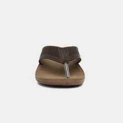 Earl Mens Brown Toe Post Sandal*Red Fish Hot