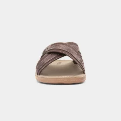 Ellison Mens Brown Mule Sandal*Red Fish New