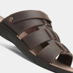 Elmer Mens Brown Mule Sandal*Red Fish Clearance