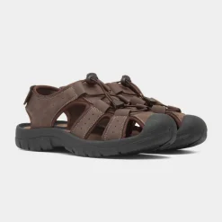 Heath Mens Brown Closed Toe Sandal*Red Fish Fashion