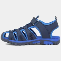 Ike Boys Navy Easy Fasten Sandal*Red Fish Outlet