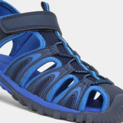 Ike Boys Navy Easy Fasten Sandal*Red Fish Outlet