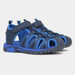Ike Boys Navy Easy Fasten Sandal*Red Fish Outlet