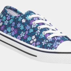 Meru Womens Multi Floral Canvas Shoe*Red Fish Sale