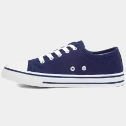 Meru Womens Navy Canvas Shoe*Red Fish Fashion