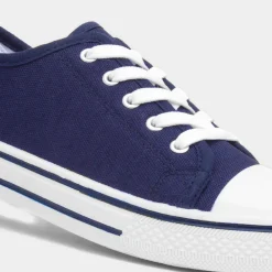 Meru Womens Navy Canvas Shoe*Red Fish Fashion