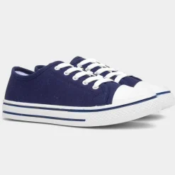 Meru Womens Navy Canvas Shoe*Red Fish Fashion
