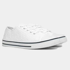 Meru Womens Floral Canvas Shoe*Red Fish Fashion