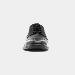 Adige Mens Black Leather Brogue Shoe*Red Level Clearance