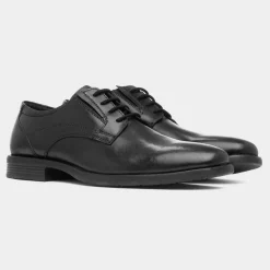 Arno Mens Black Leather Formal Shoe*Red Level Discount