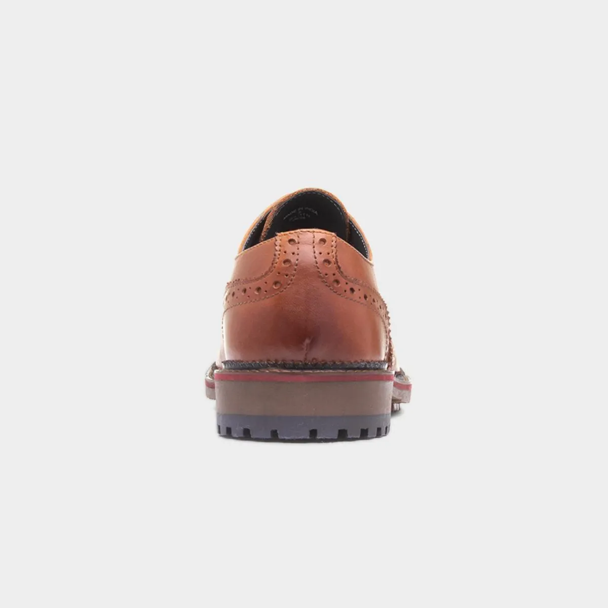Berthold Mens Tan Leather Brogue*Red Level New