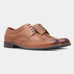 Chiesa Mens Leather Brogue Shoe*Red Level Sale