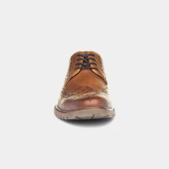 Cruise Mens Tan Leather Brogue Shoe*Red Level Clearance