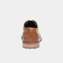 Cruise Mens Tan Leather Brogue Shoe*Red Level Clearance