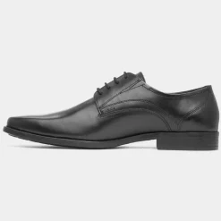 Sesia Mens Black Lace Up Leather Shoe*Red Level Online