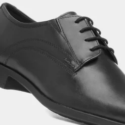 Sesia Mens Black Lace Up Leather Shoe*Red Level Online