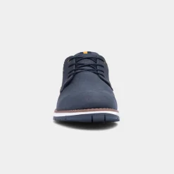 Alfie Mens Navy Lace Up Wide Fit Shoe*Relife New