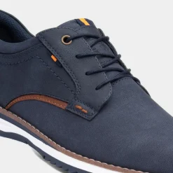 Alfie Mens Navy Lace Up Wide Fit Shoe*Relife New
