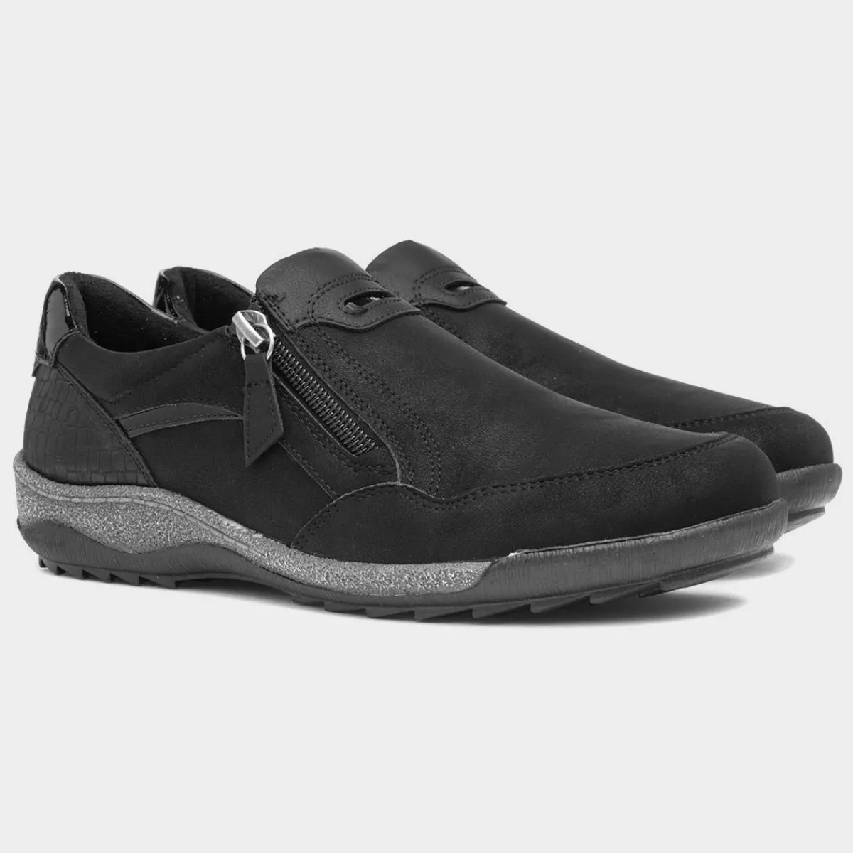 Alison Womens Black Casual Shoe*Relife Outlet