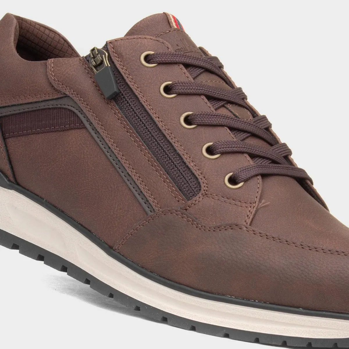 Carson Mens Brown Casual Shoe*Relife Discount