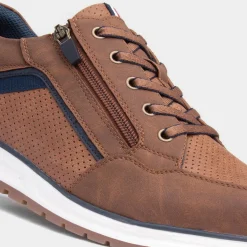 Casey Mens Cognac Brown Lace Up Shoes*Relife Clearance
