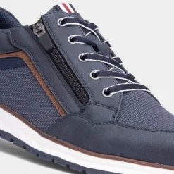Casey Mens Navy Lace Up Shoe*Relife Clearance