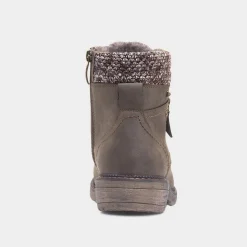 Dahlia Womens Khaki Lace Up Ankle Boot*Relife New
