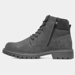 Jay Mens Grey Wide Fit Ankle Boot*Relife Clearance