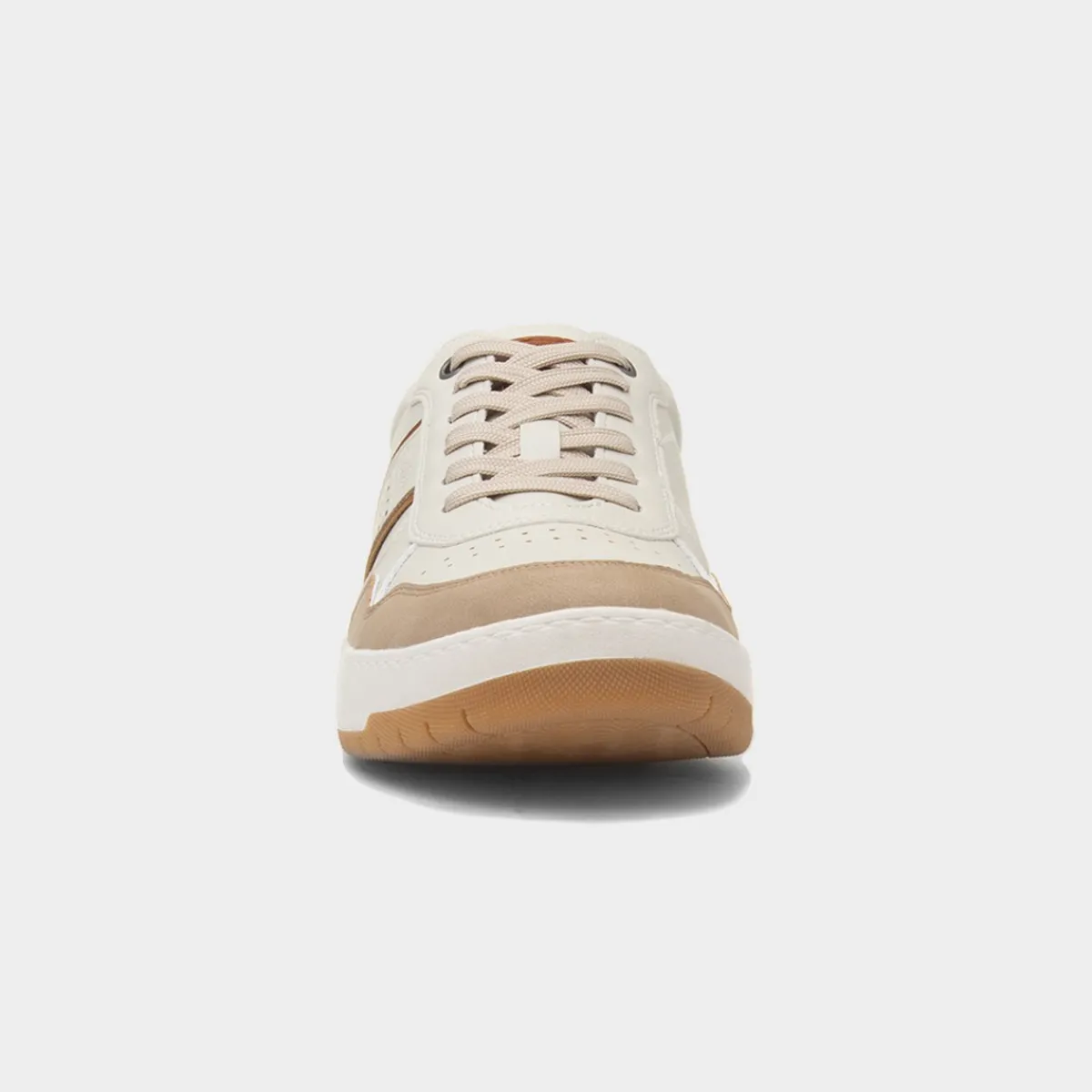Leon Mens Cream Wide Fit Casual Shoe*Relife Outlet