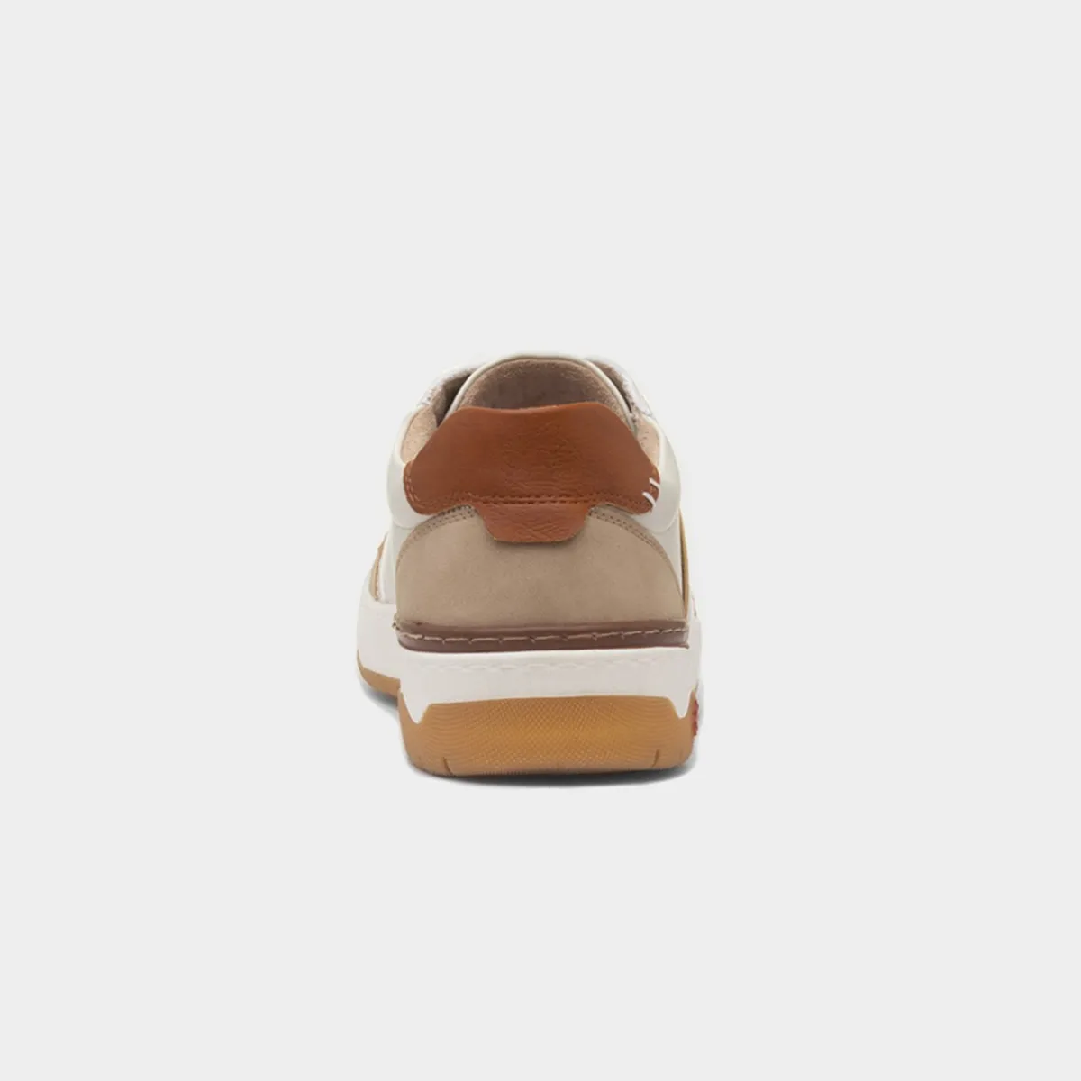 Leon Mens Cream Wide Fit Casual Shoe*Relife Outlet