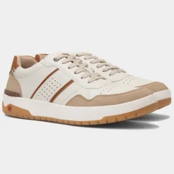 Leon Mens Cream Wide Fit Casual Shoe*Relife Outlet