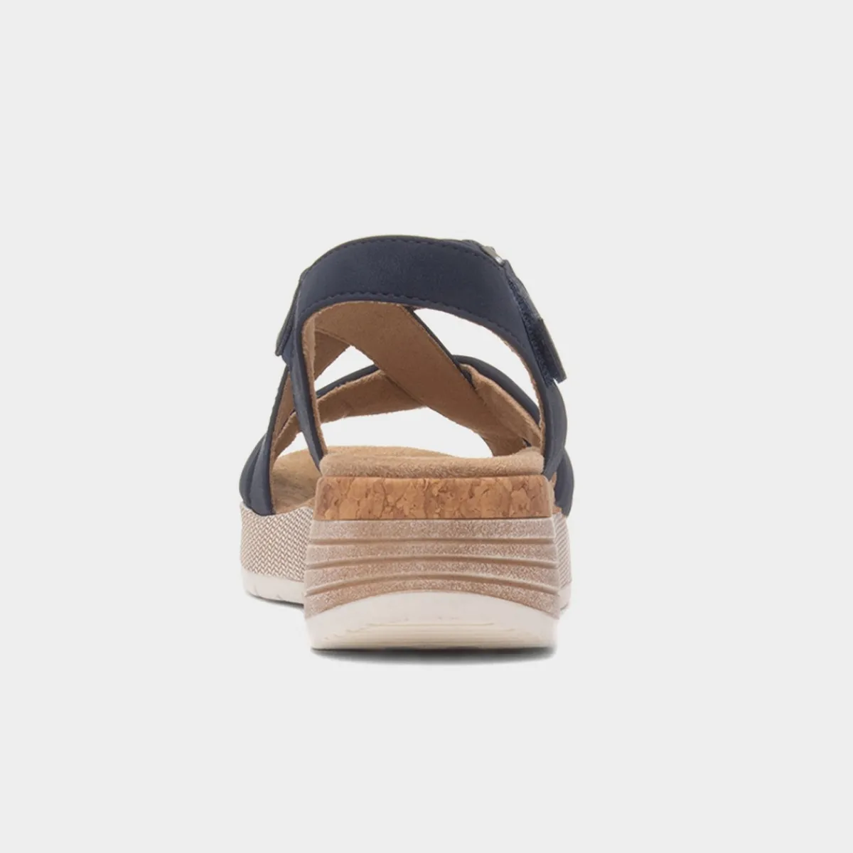 Maldives Womens Navy Wedge Sandal*Relife Sale