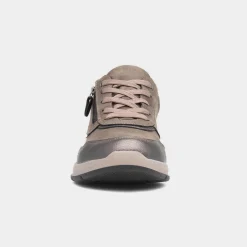 Mia Womens Taupe Casual Lace Up Shoe*Relife Sale