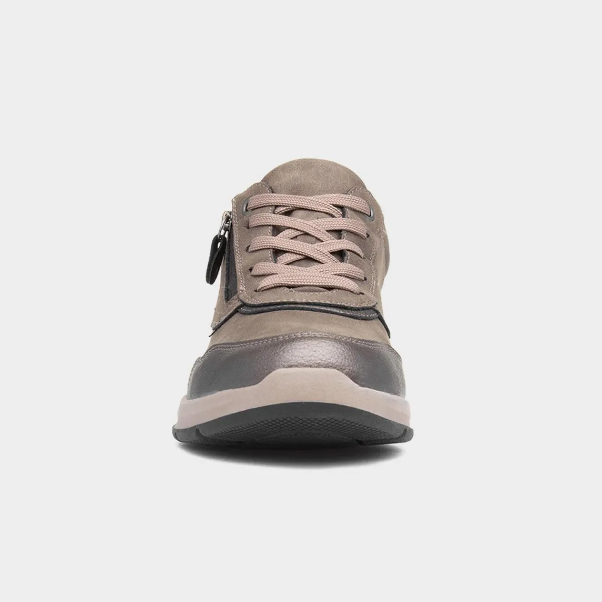 Mia Womens Taupe Casual Lace Up Shoe*Relife Sale