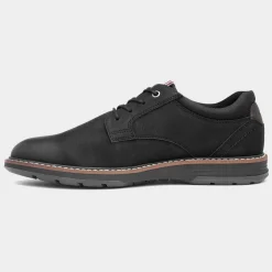 Mikey Mens Black Lace Up Shoe*Relife Fashion