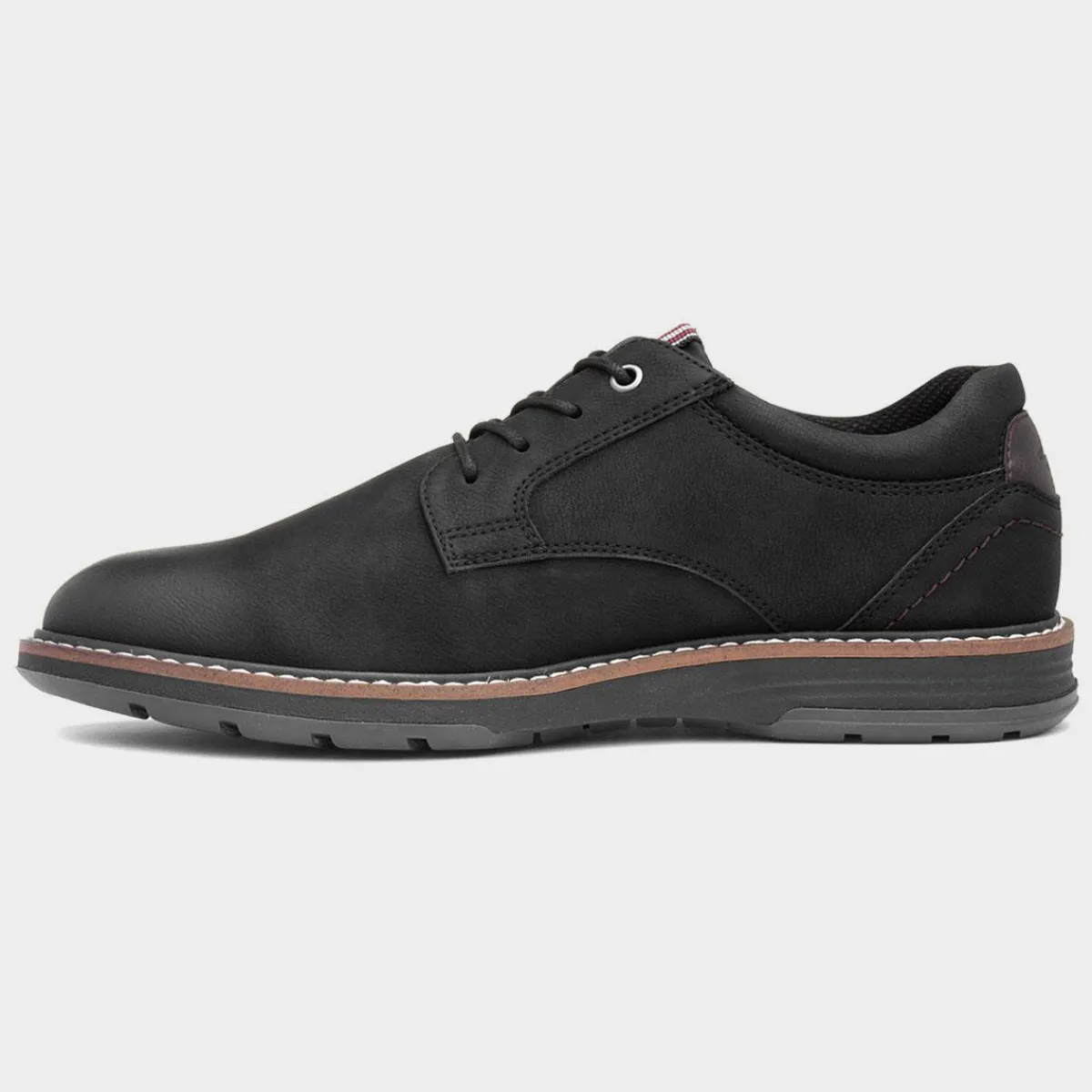 Mikey Mens Black Lace Up Shoe*Relife Fashion