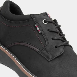 Mikey Mens Black Lace Up Shoe*Relife Fashion