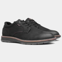 Mikey Mens Black Lace Up Shoe*Relife Fashion